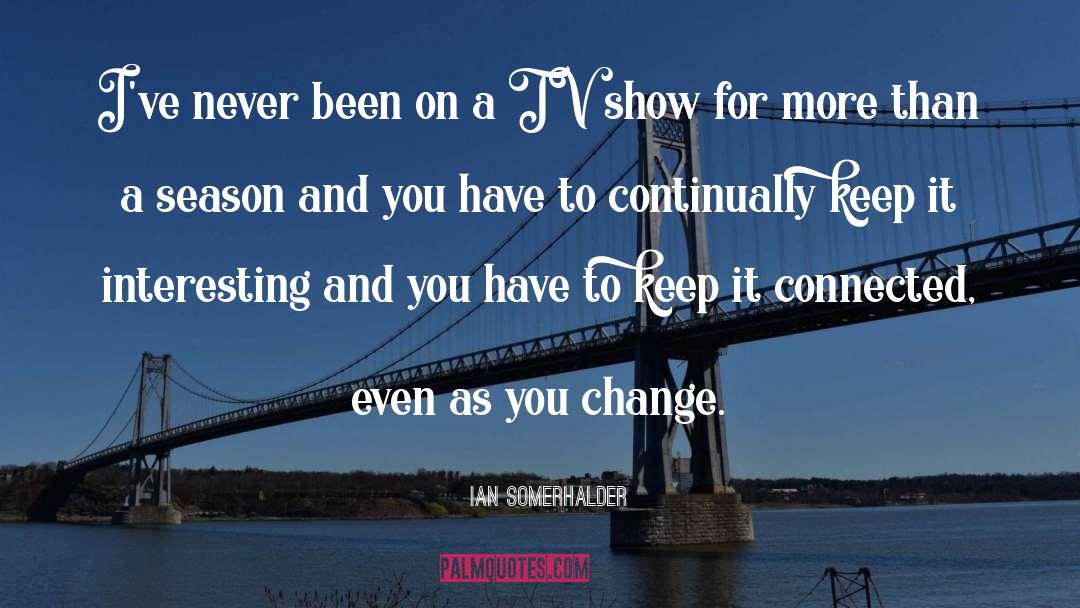 Favorite Tv Shows quotes by Ian Somerhalder