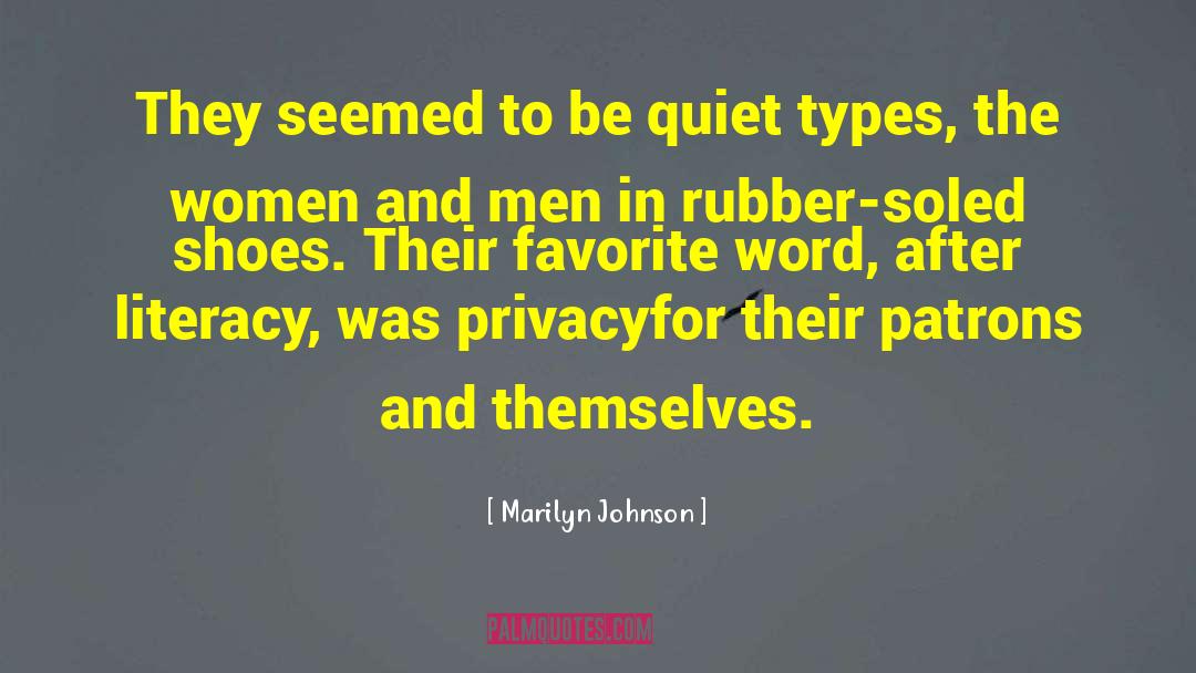 Favorite Words quotes by Marilyn Johnson