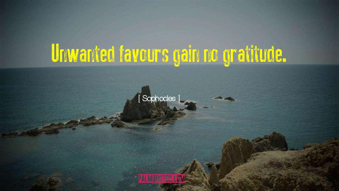 Favours quotes by Sophocles