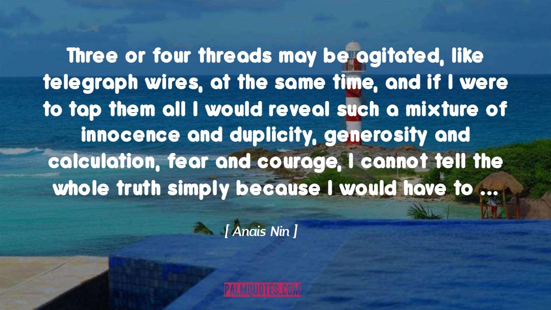 Fear And Courage quotes by Anais Nin