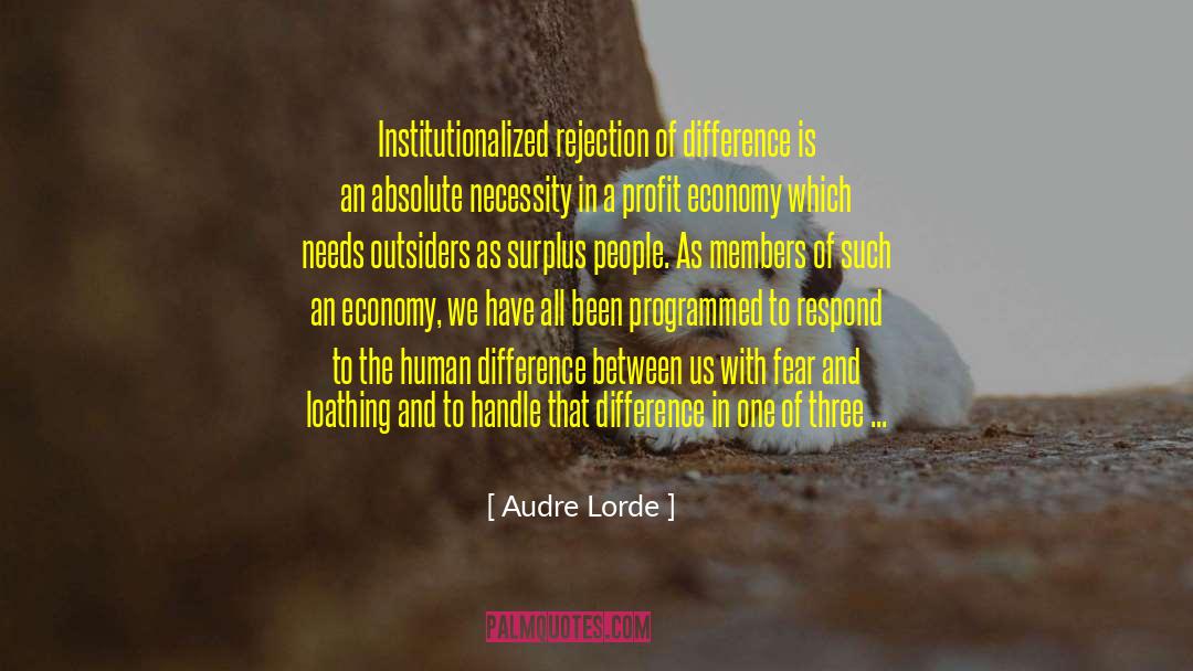 Fear And Loathing quotes by Audre Lorde