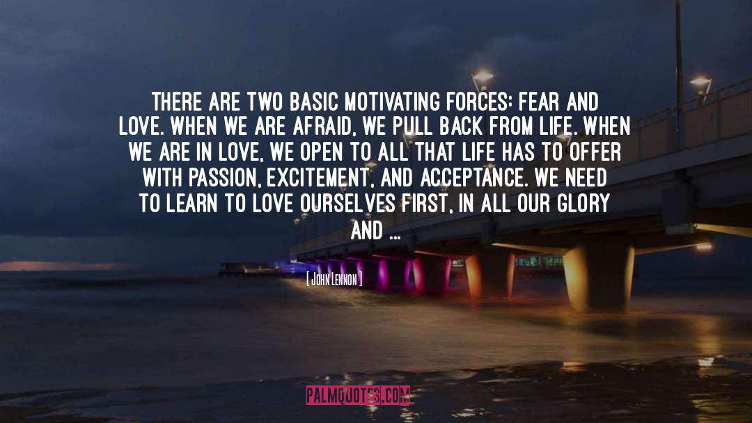 Fear And Love quotes by John Lennon