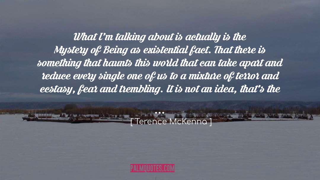Fear And Trembling quotes by Terence McKenna