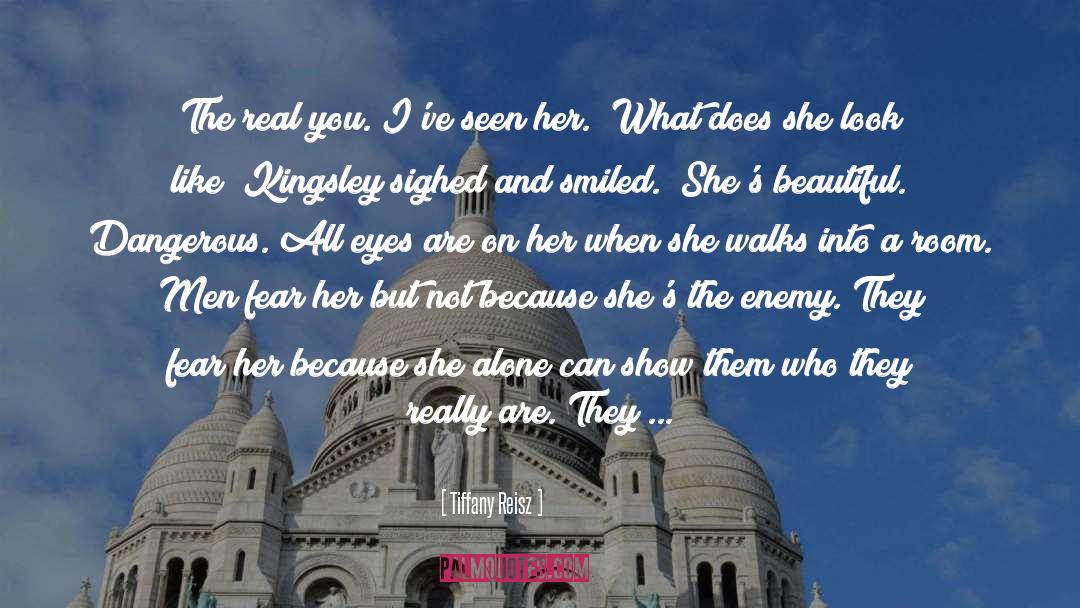 Fear Courage quotes by Tiffany Reisz