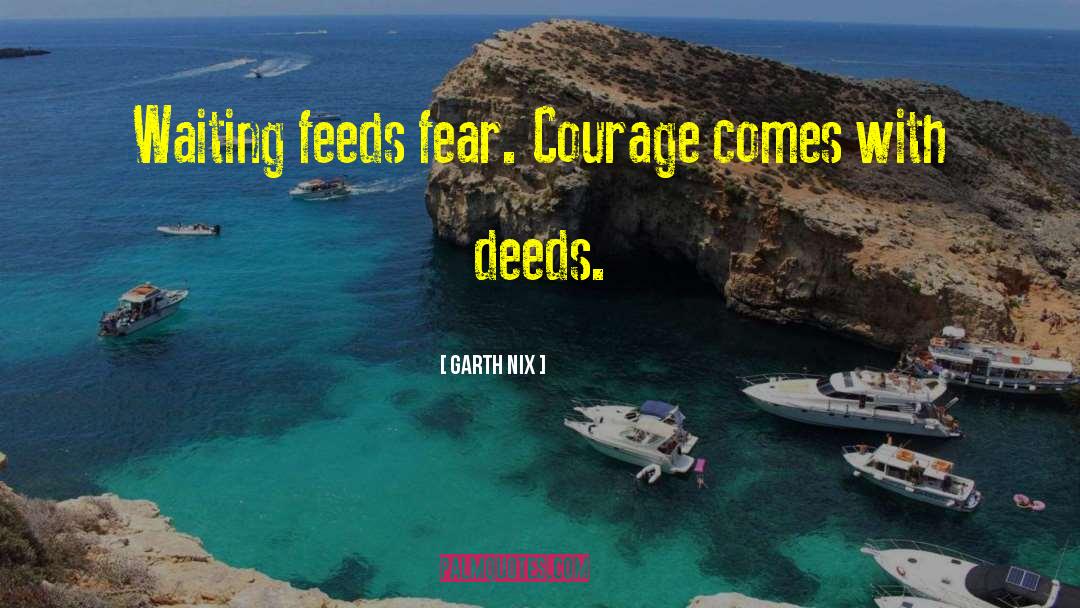 Fear Courage quotes by Garth Nix
