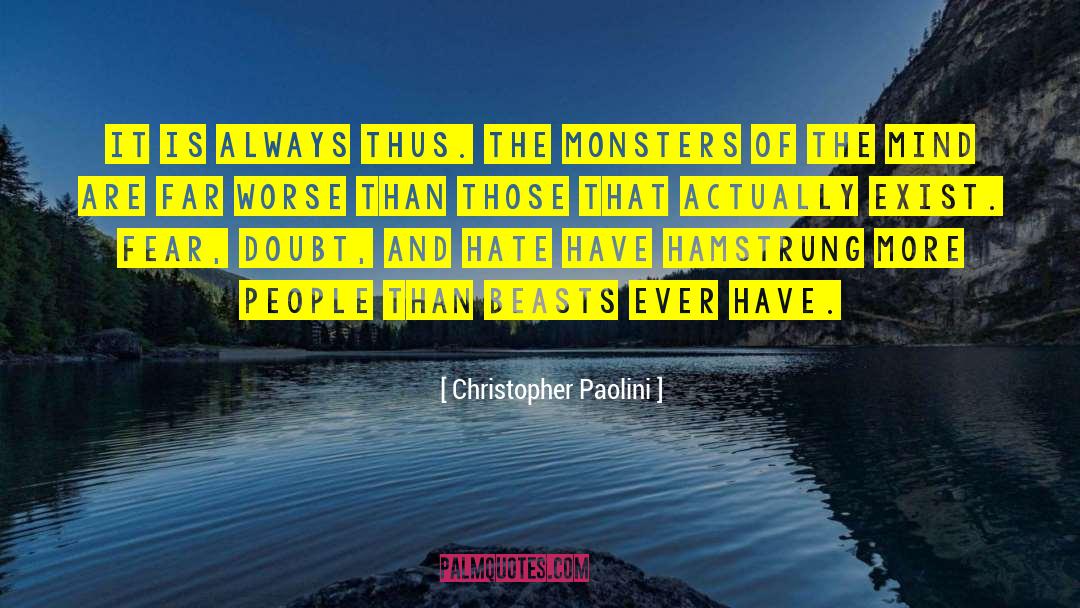 Fear Darkness quotes by Christopher Paolini