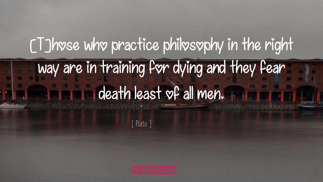 Fear Death quotes by Plato