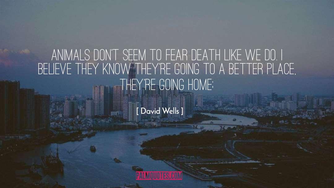 Fear Death quotes by David Wells