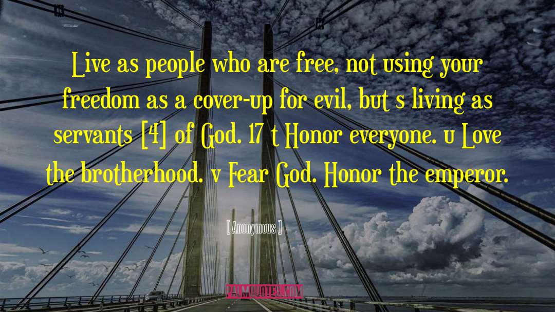 Fear God quotes by Anonymous