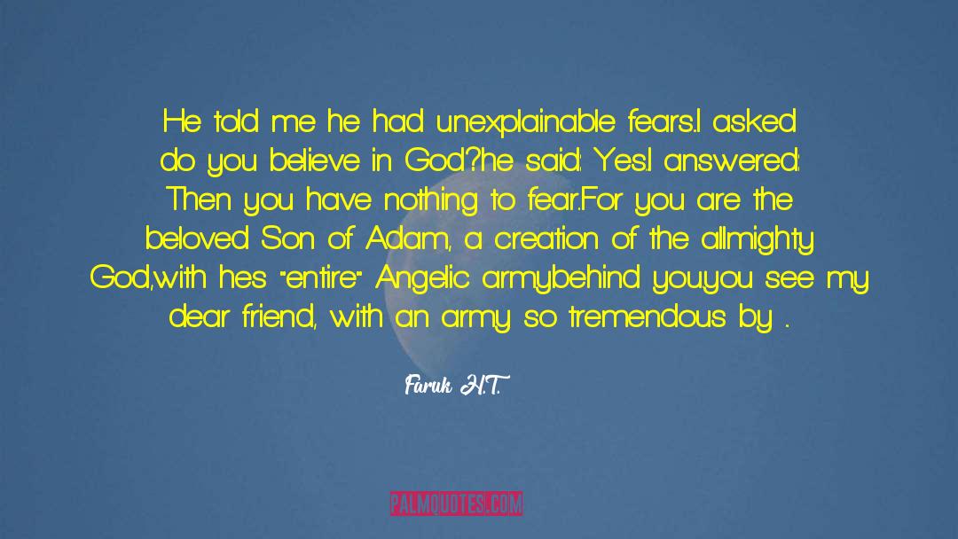 Fear God quotes by Faruk H.T.