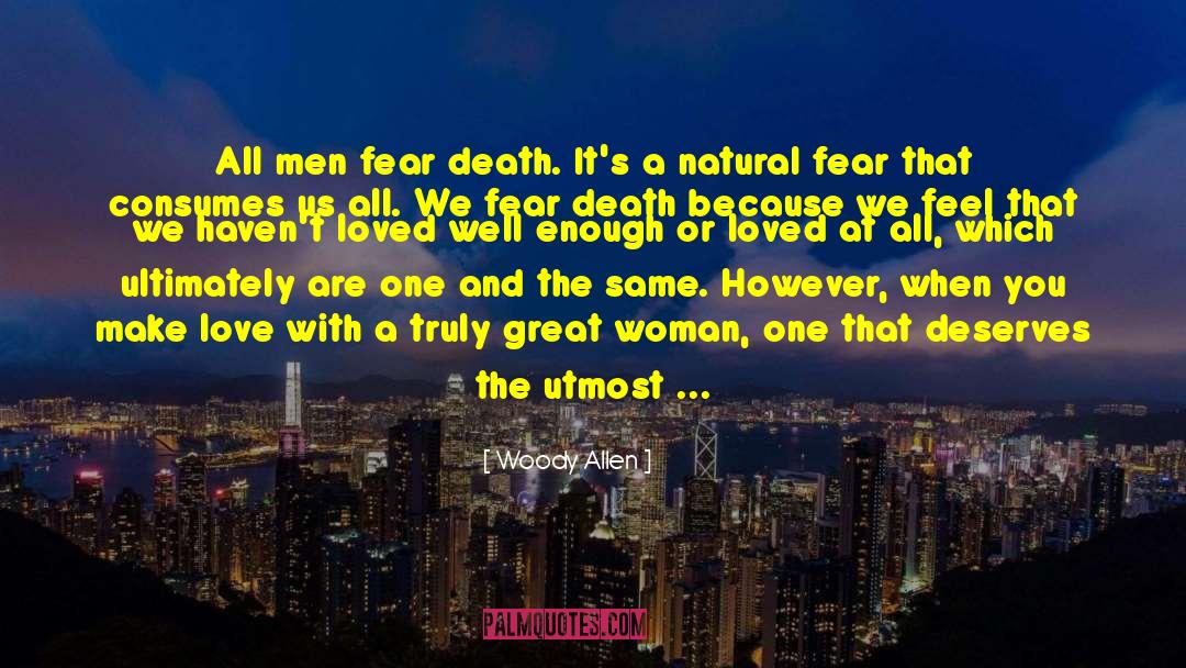 Fear In Life quotes by Woody Allen
