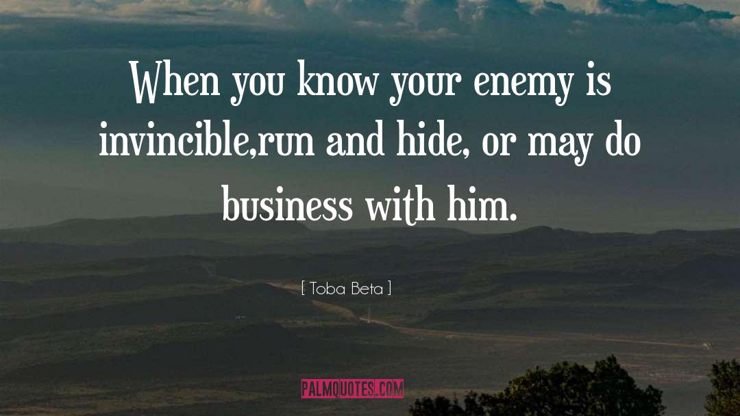 Fear Is Your Enemy quotes by Toba Beta