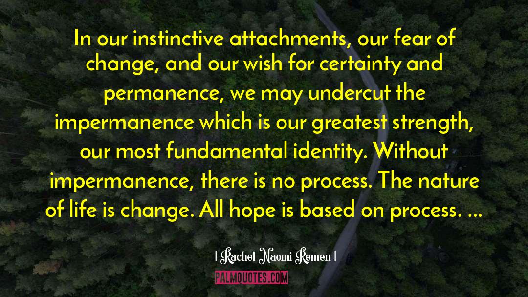 Fear Of Change quotes by Rachel Naomi Remen