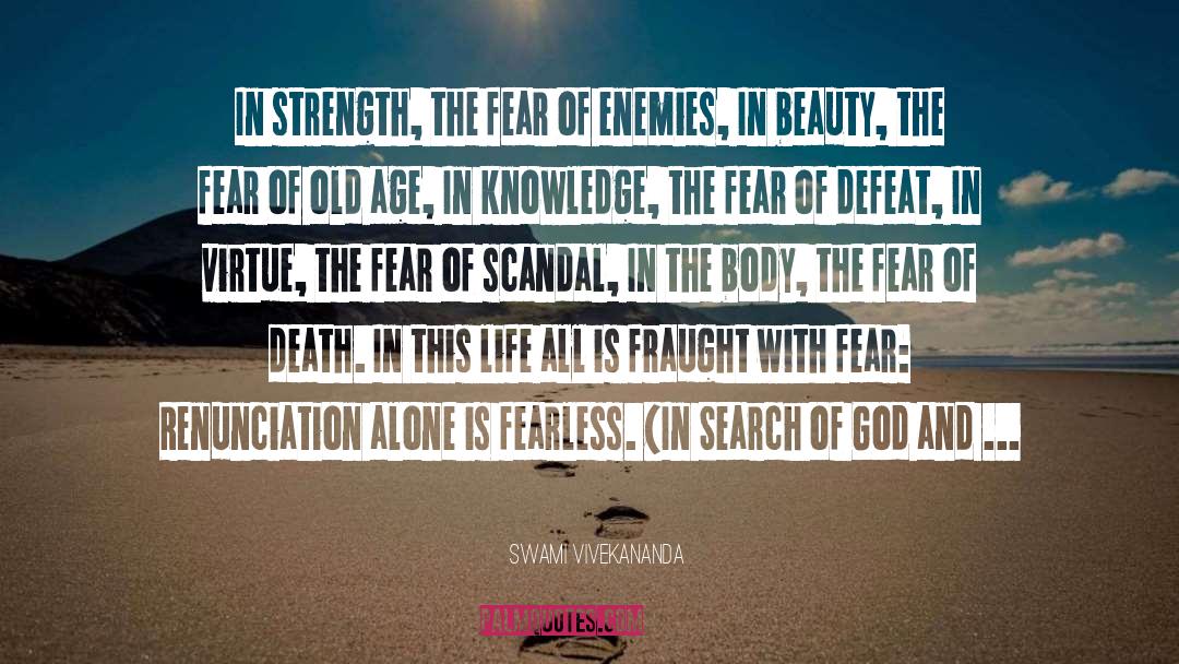 Fear Of Death quotes by Swami Vivekananda