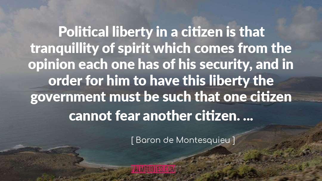 Fear Of Evil quotes by Baron De Montesquieu