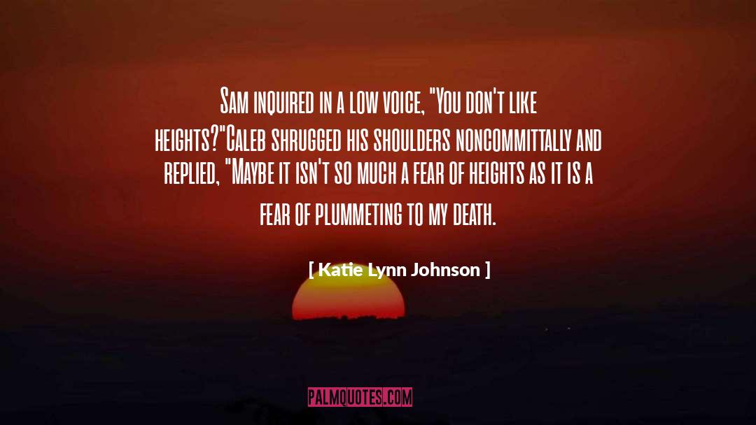 Fear Of Heights quotes by Katie Lynn Johnson