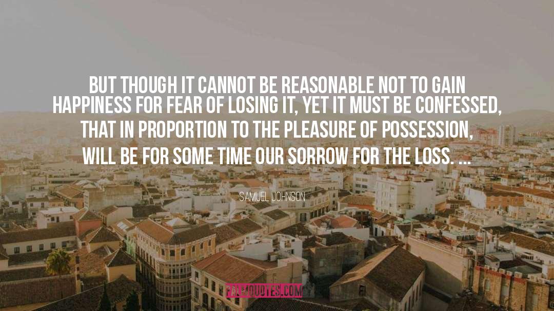 Fear Of Losing quotes by Samuel Johnson