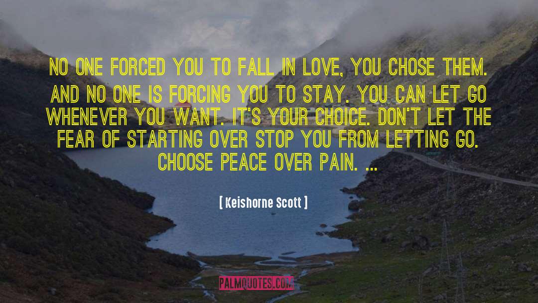 Fear Of Starting Over quotes by Keishorne Scott