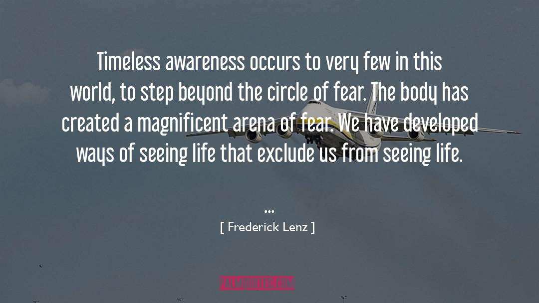 Fear Of The Future quotes by Frederick Lenz