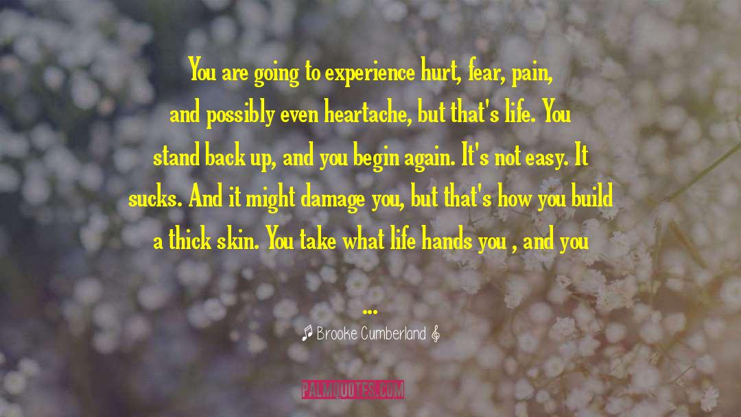 Fear Pain quotes by Brooke Cumberland