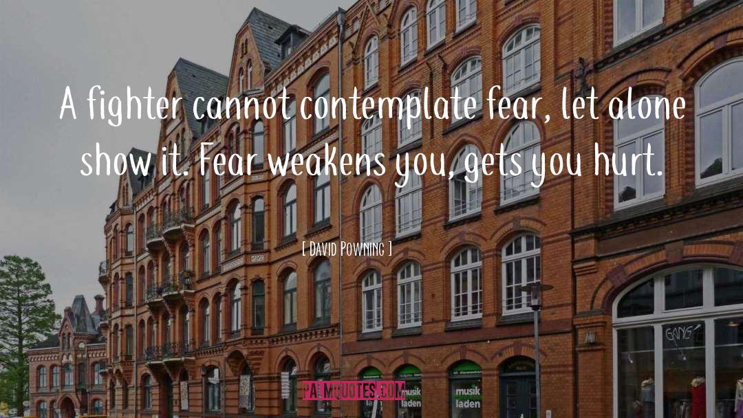 Fear quotes by David Powning