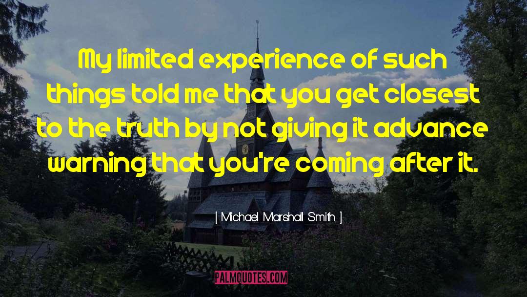 Feather Of Truth quotes by Michael Marshall Smith