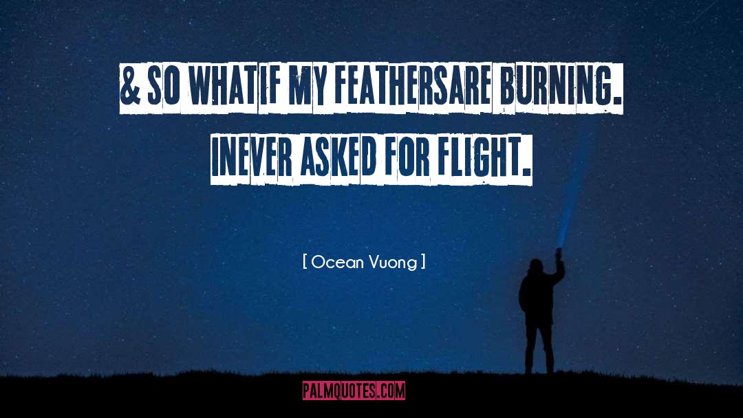 Feathers quotes by Ocean Vuong