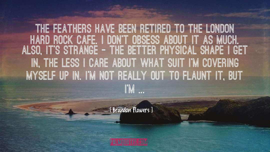 Feathers quotes by Brandon Flowers