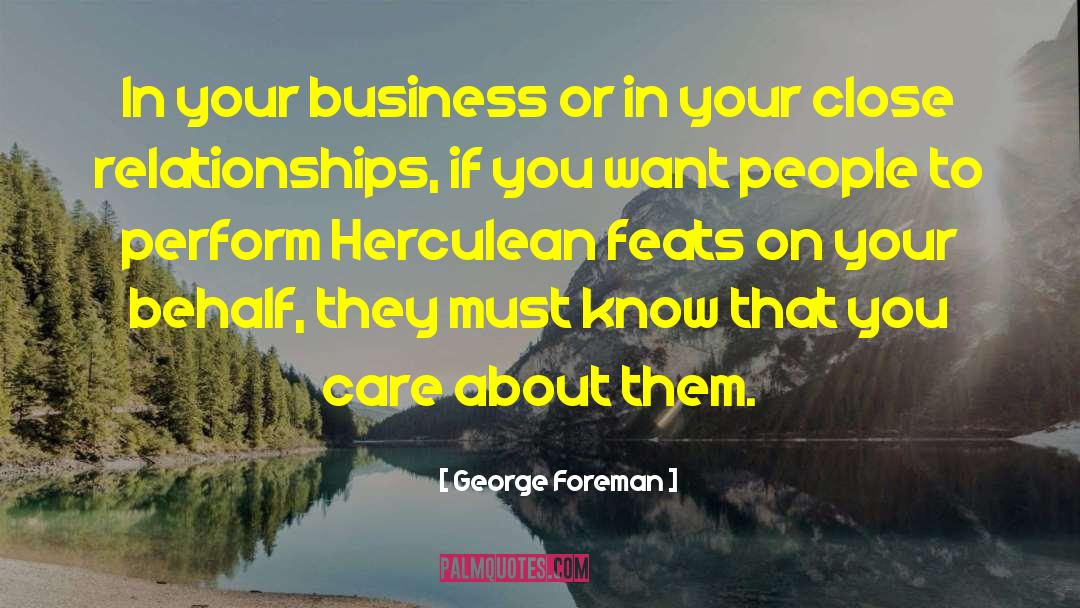 Feats quotes by George Foreman