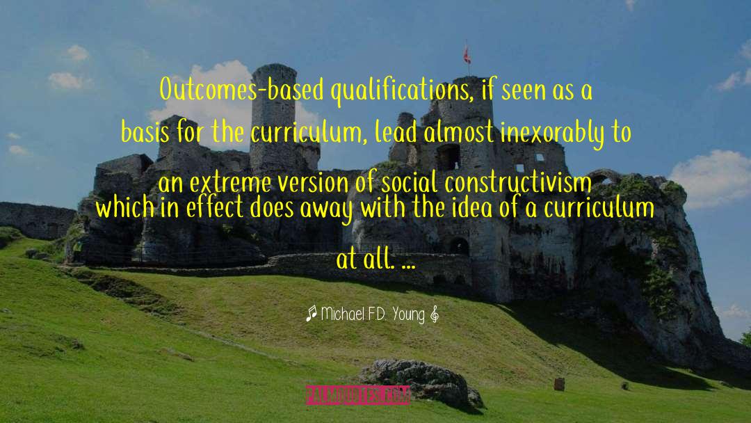Features Of Curriculum quotes by Michael F.D. Young
