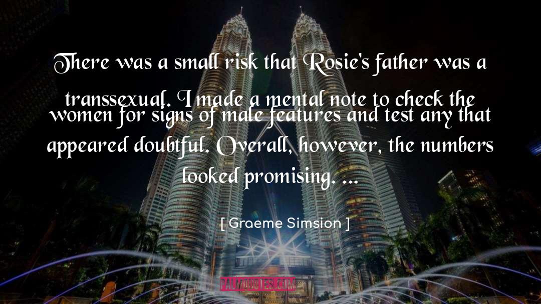 Features quotes by Graeme Simsion