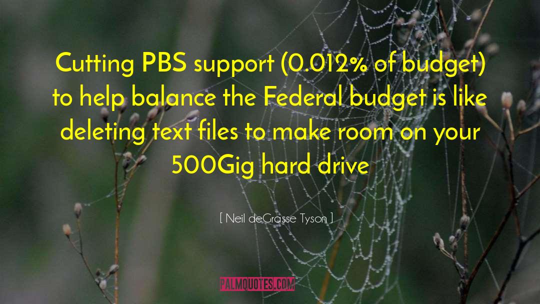 Federal Budget quotes by Neil DeGrasse Tyson