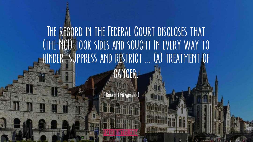 Federal Court quotes by Benedict Fitzgerald