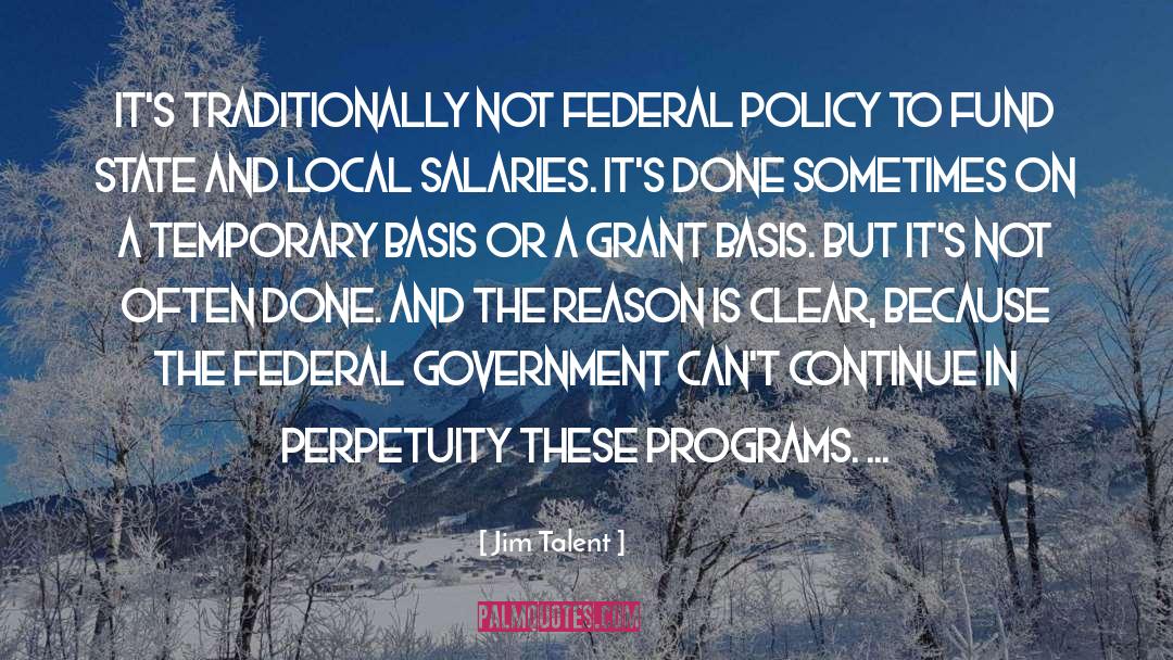 Federal quotes by Jim Talent