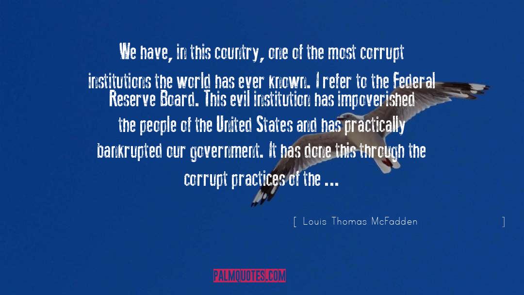 Federal Reserve quotes by Louis Thomas McFadden