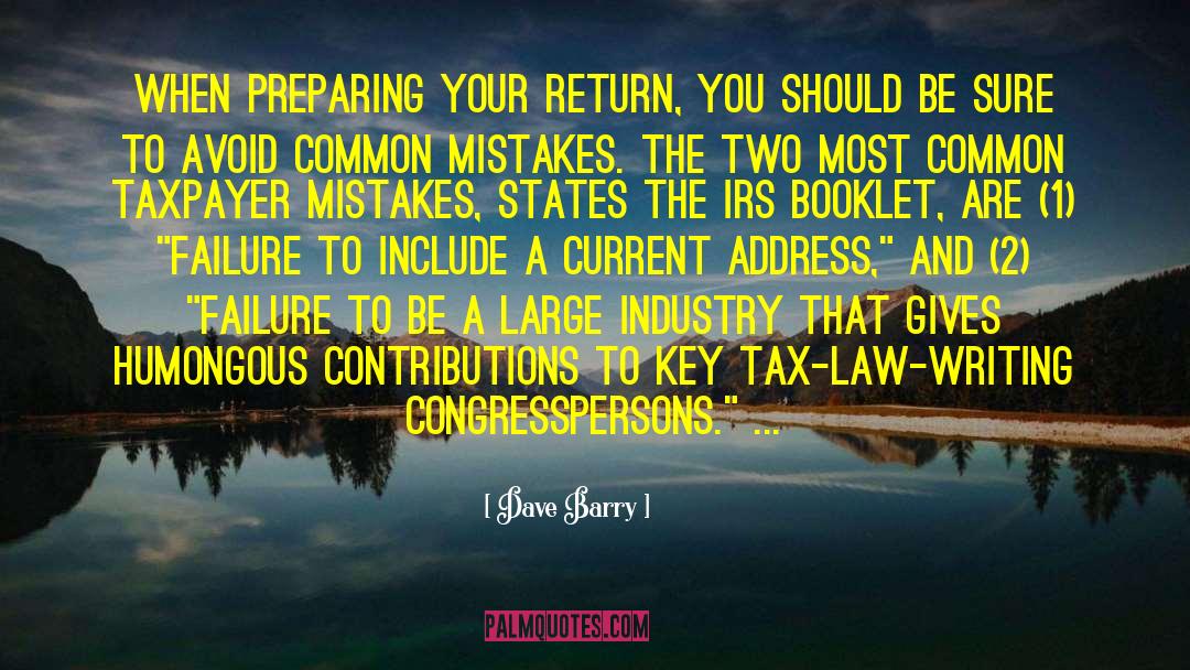 Federal Tax quotes by Dave Barry
