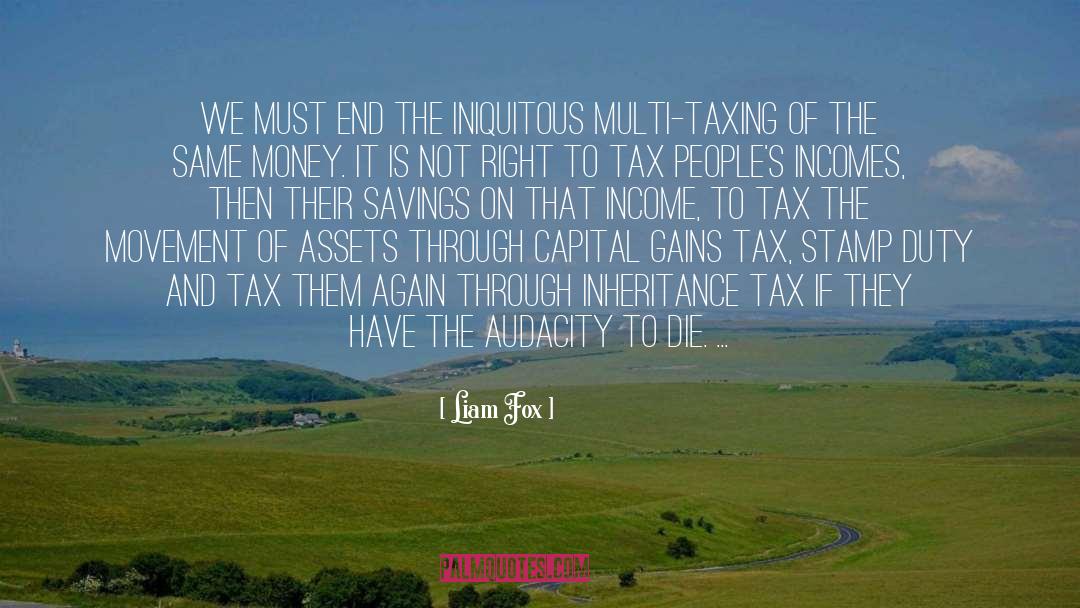 Federal Tax quotes by Liam Fox