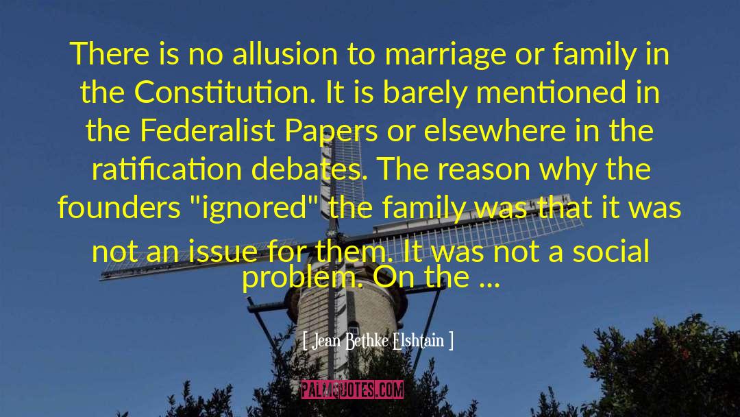 Federalist No 41 quotes by Jean Bethke Elshtain