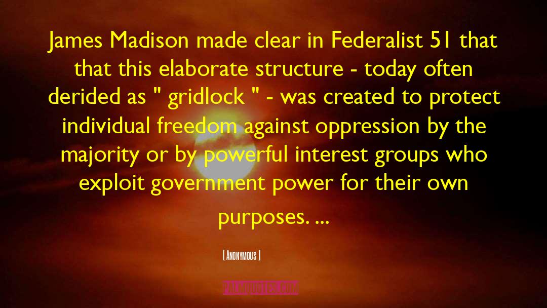 Federalist quotes by Anonymous