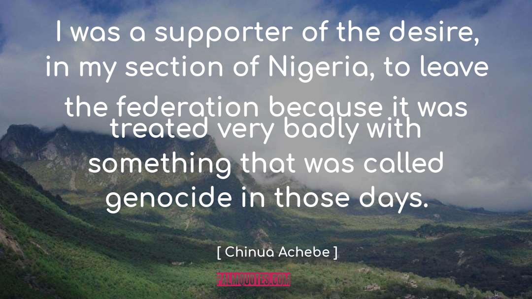 Federation quotes by Chinua Achebe