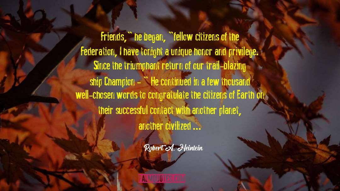 Federation quotes by Robert A. Heinlein