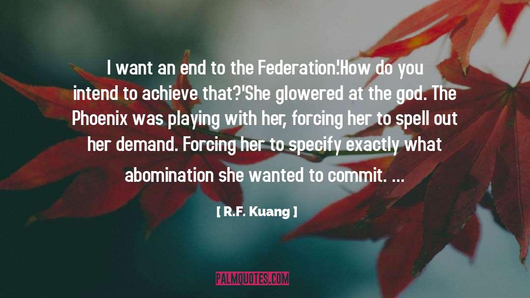 Federation quotes by R.F. Kuang