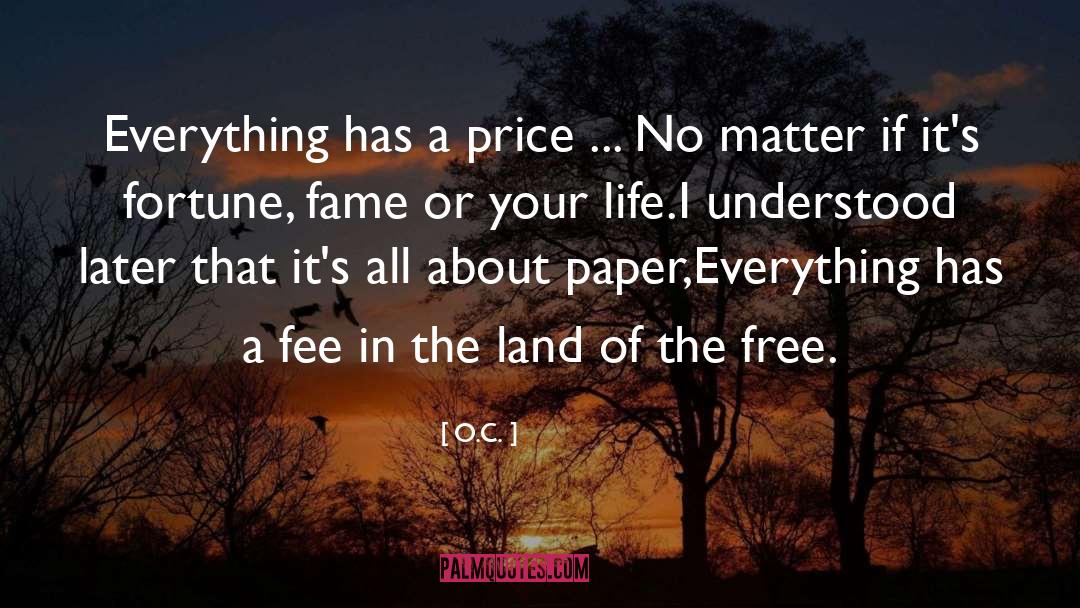 Fee quotes by O.C.