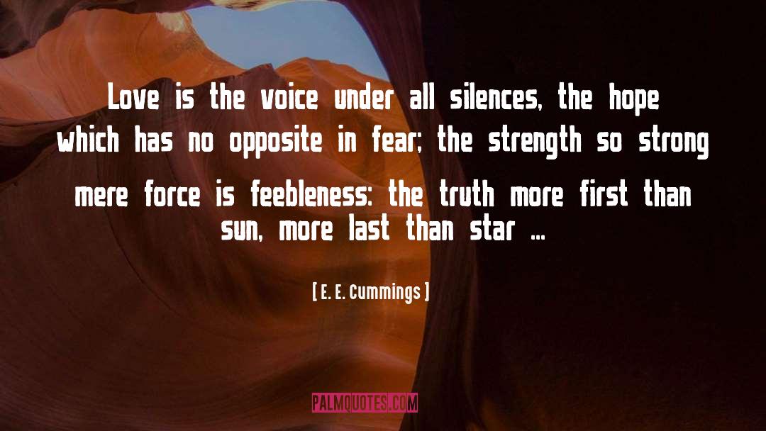 Feebleness quotes by E. E. Cummings