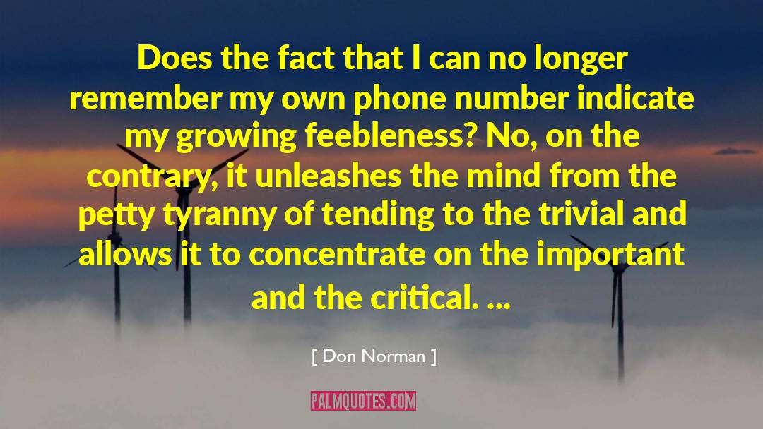 Feebleness quotes by Don Norman