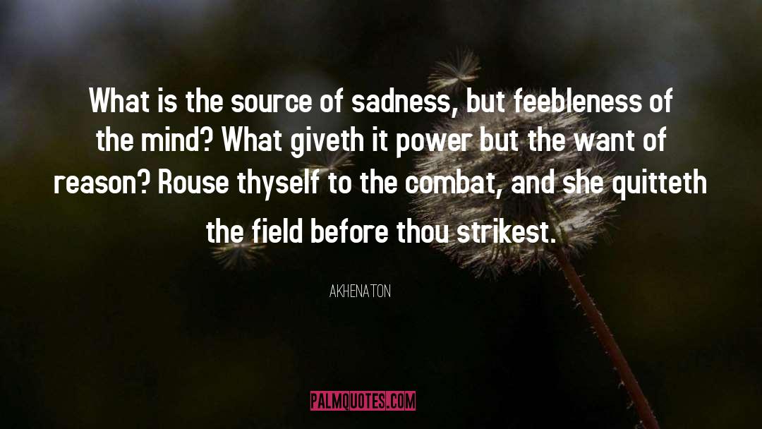 Feebleness quotes by Akhenaton