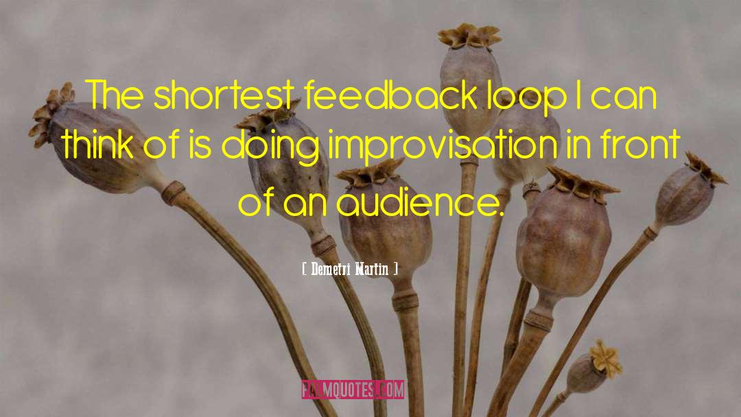 Feedback Loop quotes by Demetri Martin