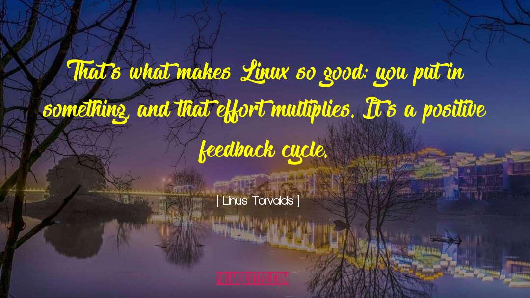 Feedback quotes by Linus Torvalds