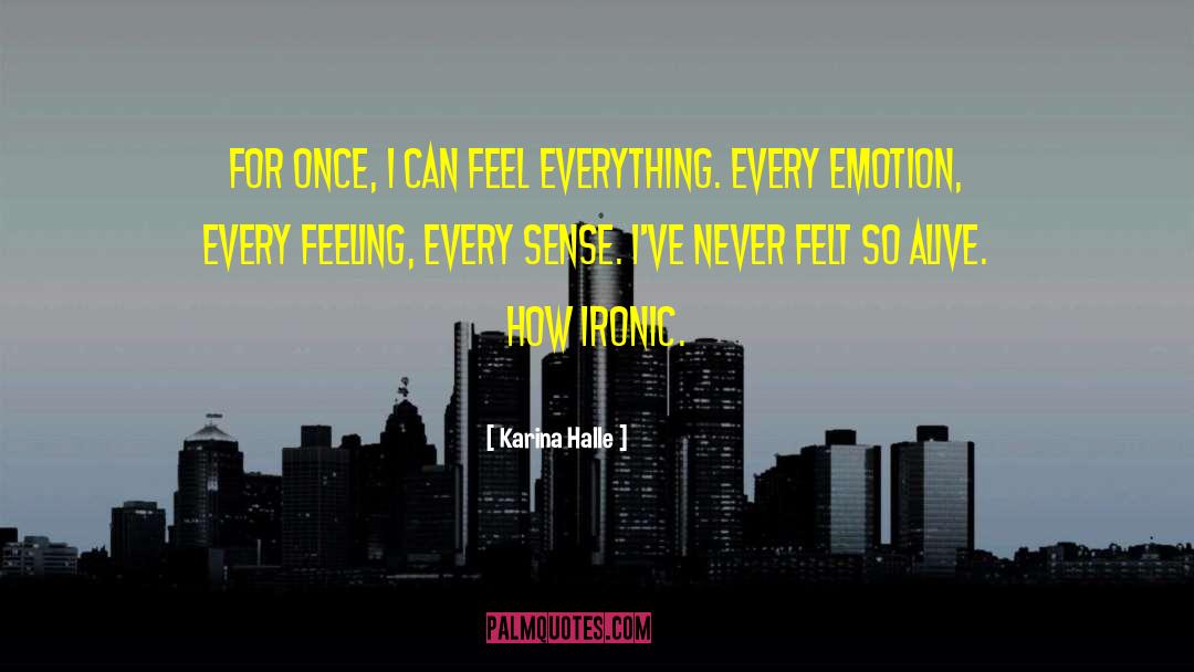 Feel Everything quotes by Karina Halle