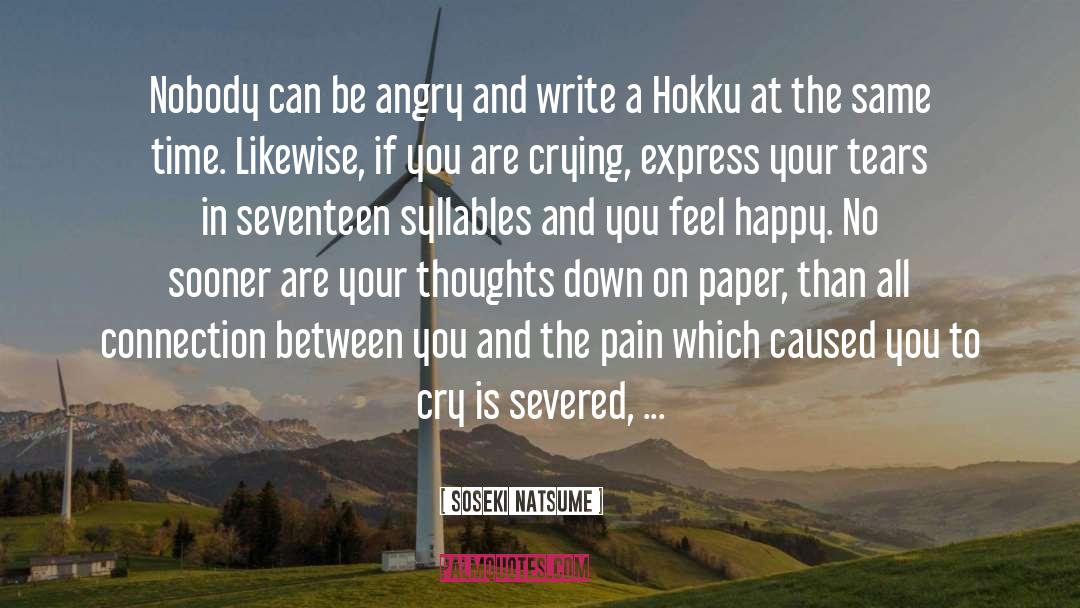 Feel Happy quotes by Soseki Natsume